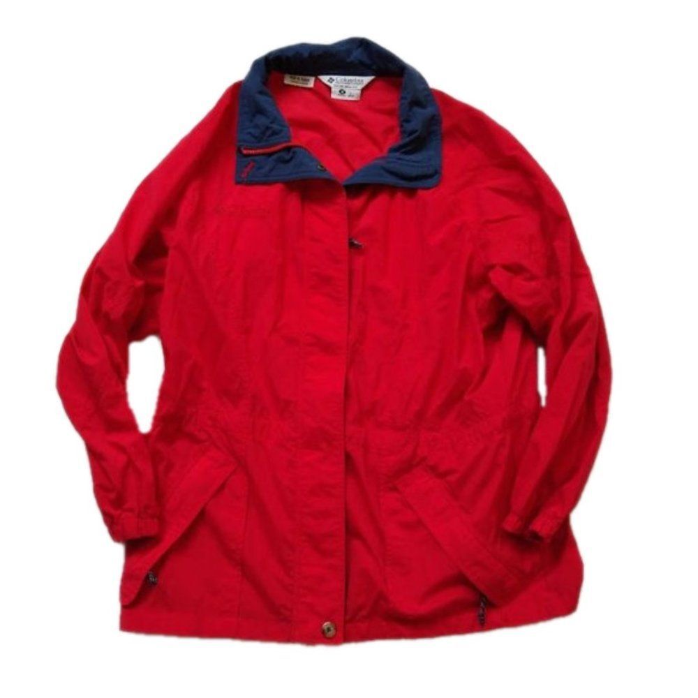 Vintage Columbia Lightweight Jacket Windbreaker Gorpcore Red Size Medium